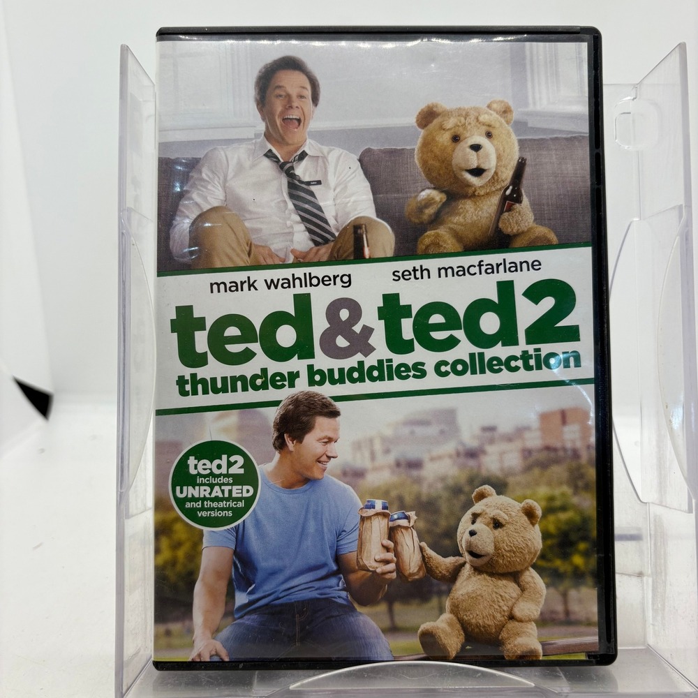 Ted & Ted 2 Thunder Buddies Collection DVD Set Mark Wahlberg Seth MacFarlane